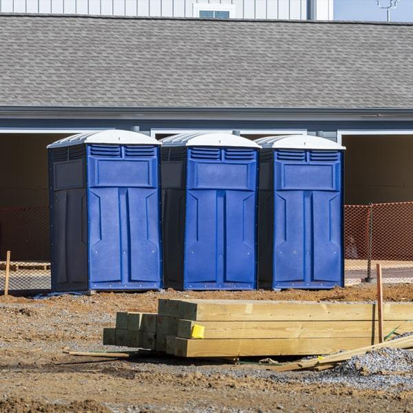 Heavy-duty construction site porta potty in Effingham, Illinois